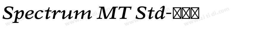 Spectrum MT Std字体转换